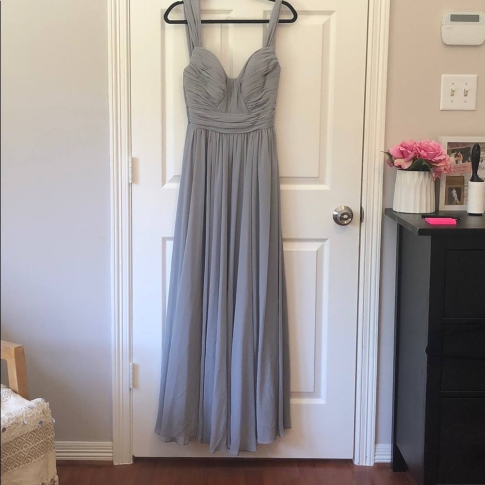Bella Bridesmaid dress, grey, size 4
